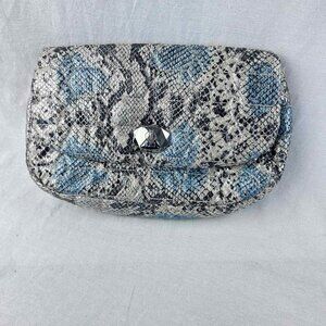 Jennifer Lopez Blue Snakeskin Shoulder‎ Bag with Chain Strap